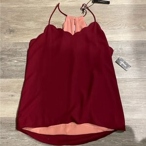 Elegant Burgundy Halter Top